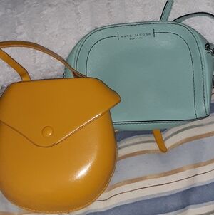 Marc Jacobs Mint and Mustard Crossbody Bags